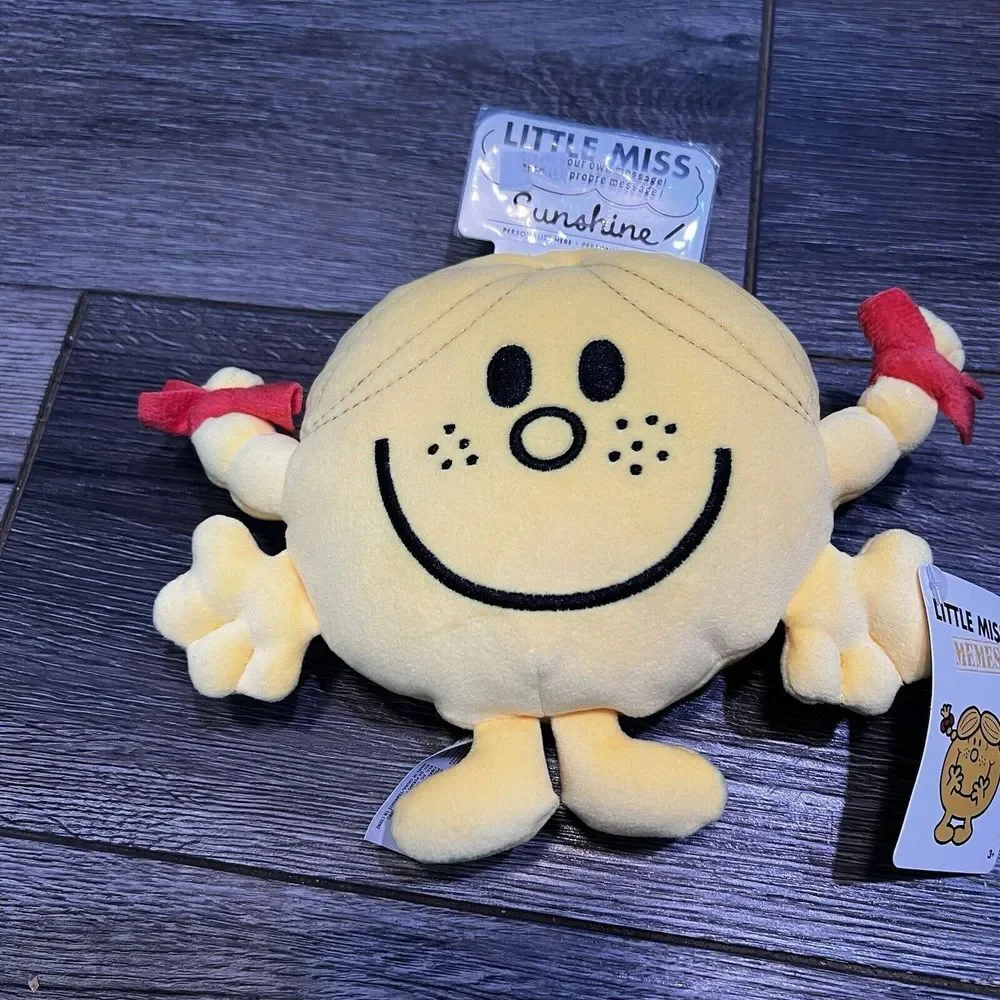 Little Miss Memes Sunshine Yellow 6-inch Soft‎ Plush Toy 3+ Happy Face Gift